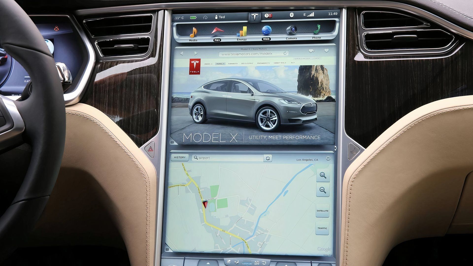 2012 Tesla Model S Performance Interior Photos