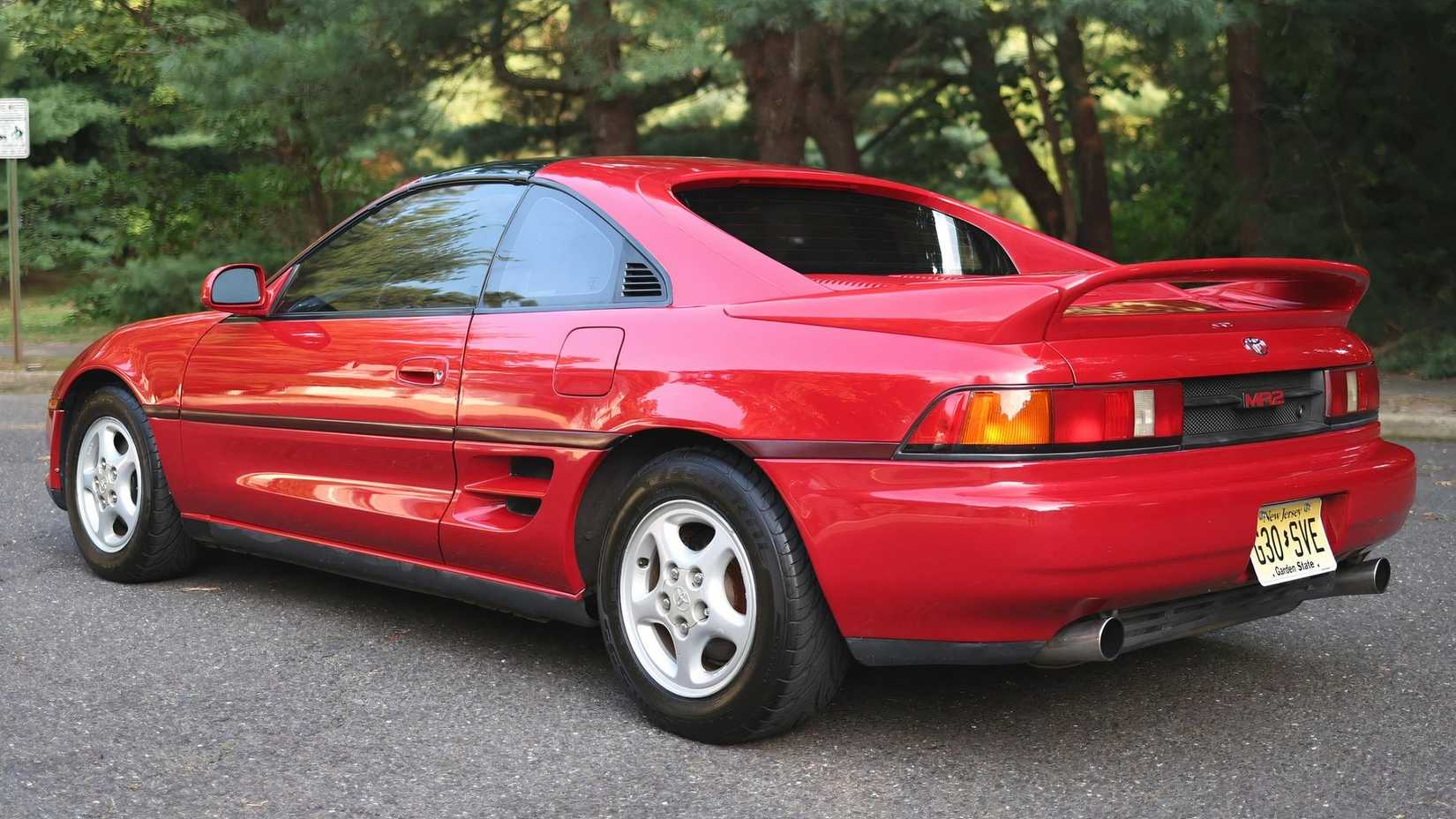 1989-1993 Toyota MR2 W20 Red Rear Angle