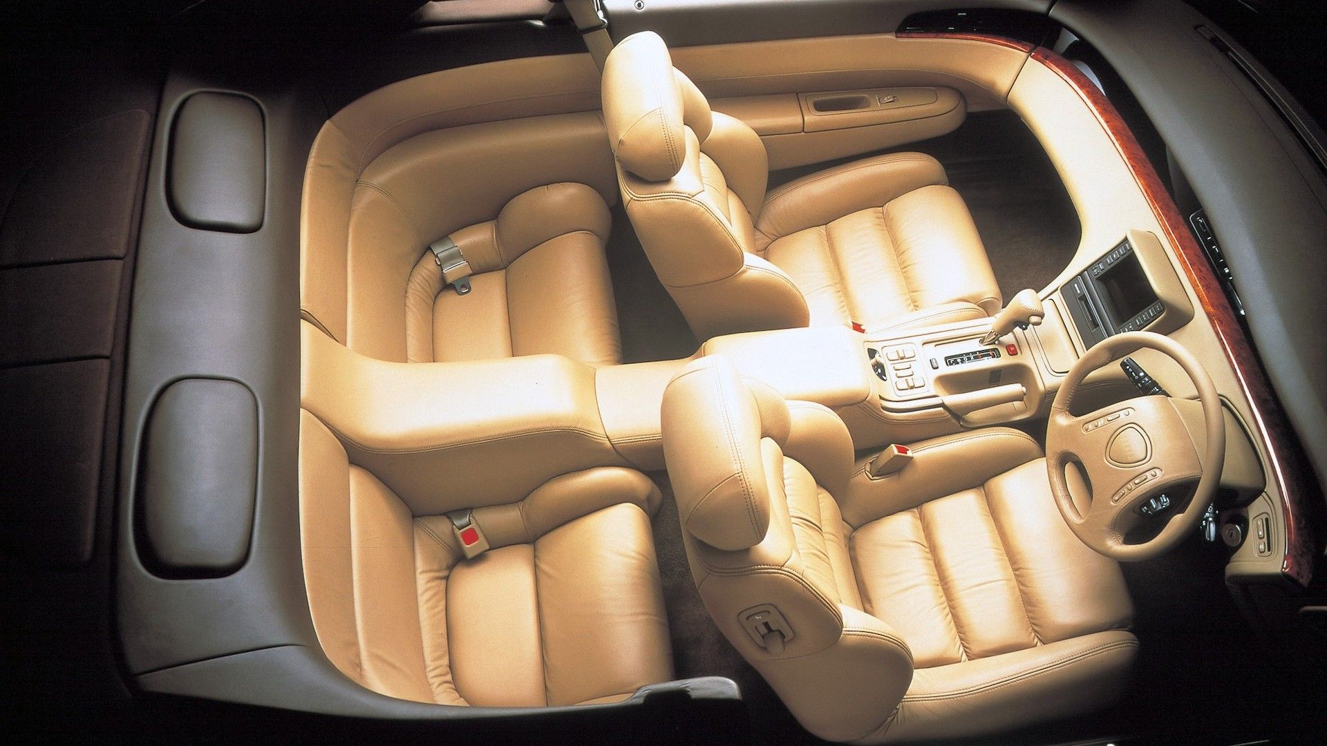 1990 Mazda Eunos Cosmo JC Beige Interior Overview