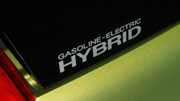 2000 Honda Insight Green Tailgate Hybrid Decal