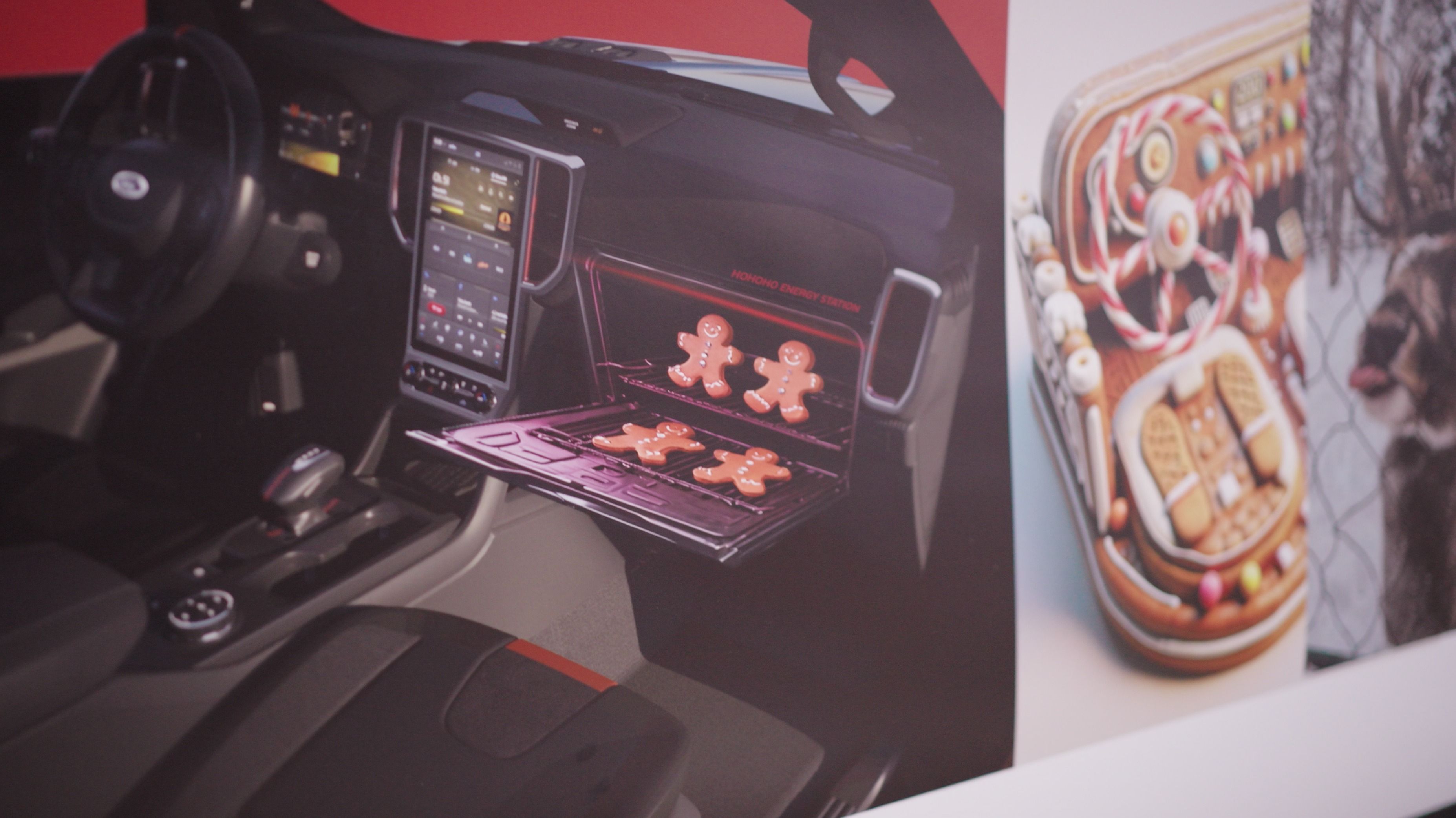 Ford Gives Santa Claus A 3-Million-MPH Gingerbread Oven Shaped Like A ...