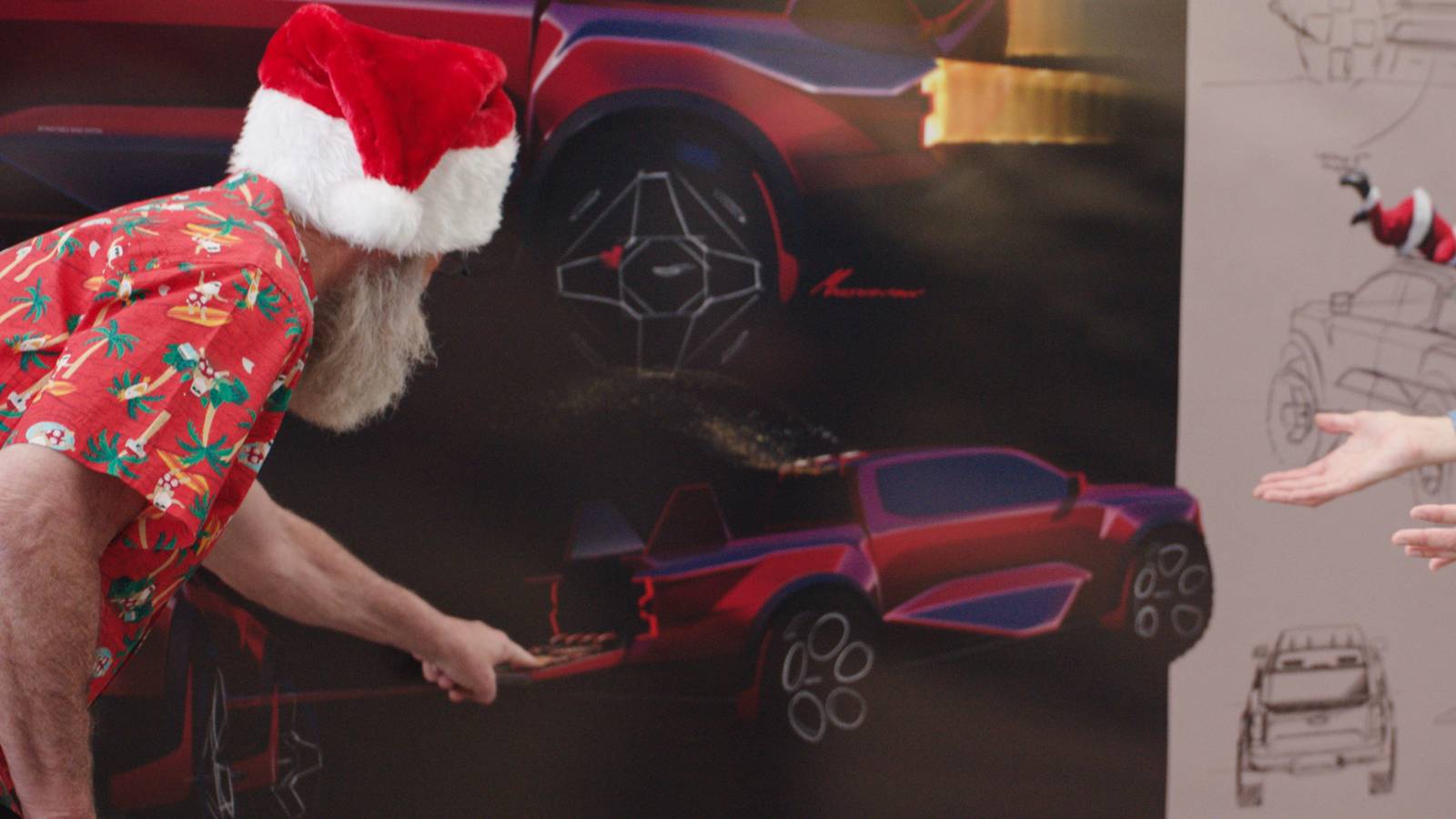 Ford Gives Santa Claus A 3-Million-MPH Gingerbread Oven Shaped Like A ...