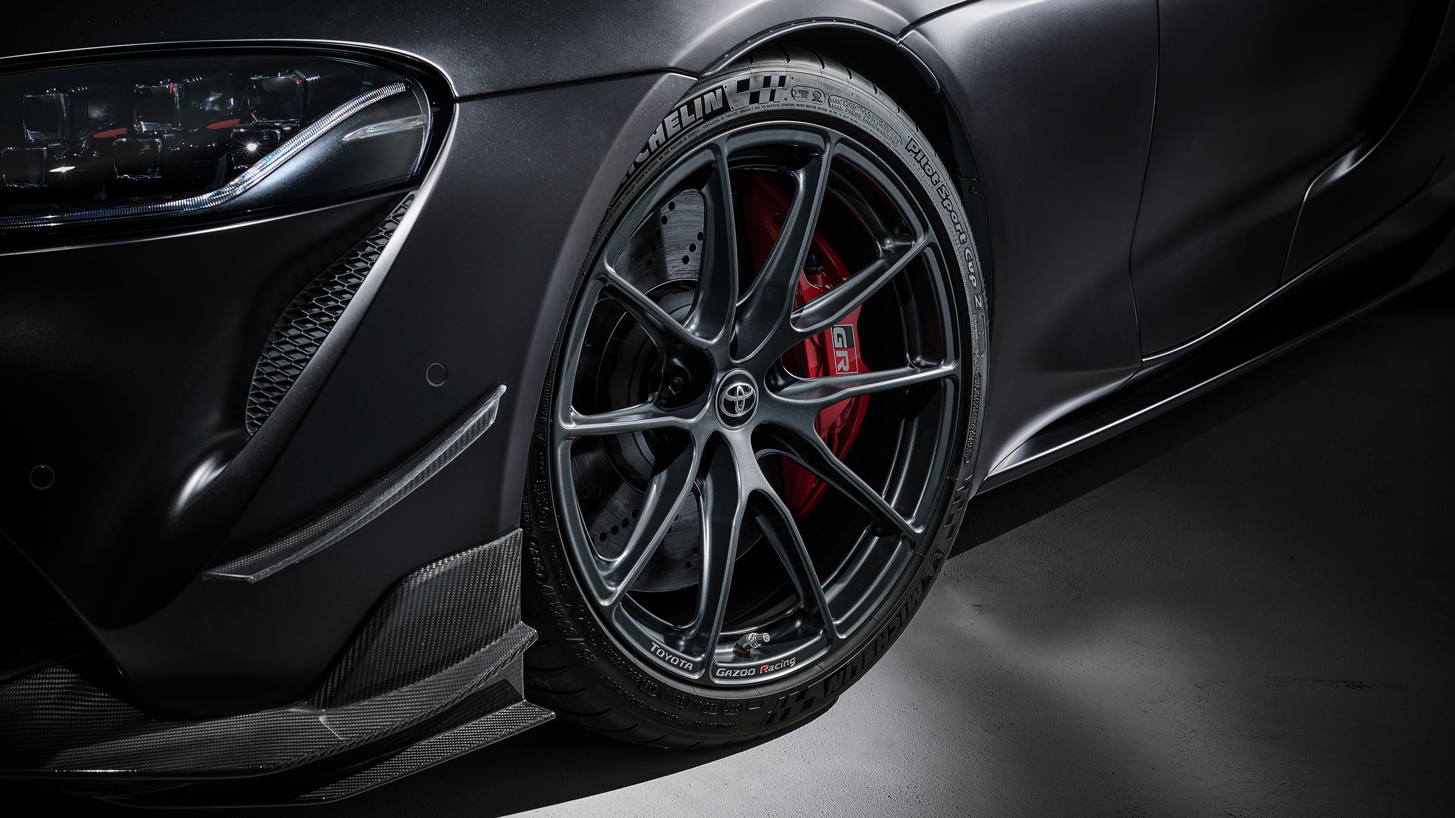 2025 Toyota Supra Final Edition Black Front Wheel Close-Up