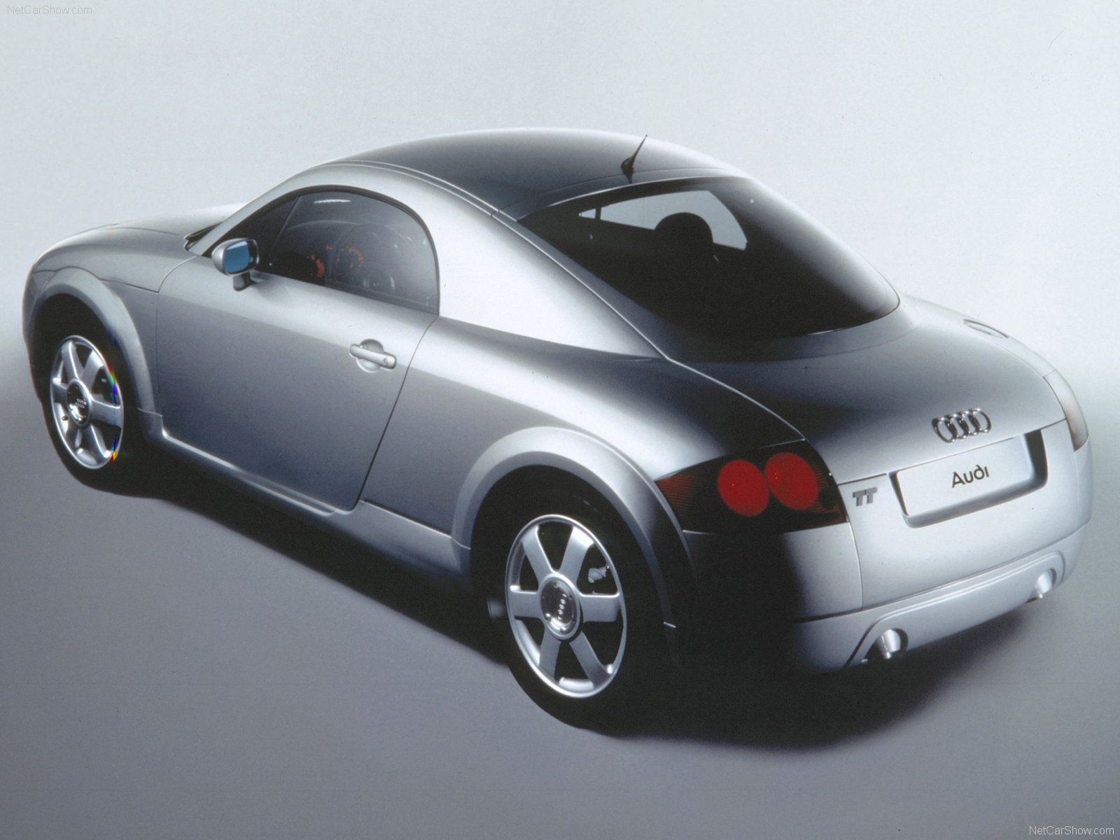 1995 Audi TT Coupe Concept Coupe Silver Rear Angle