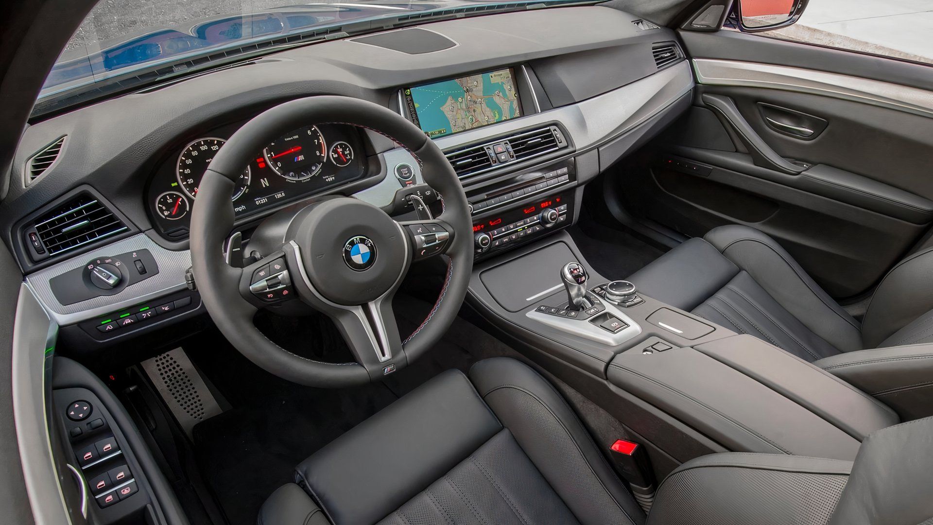 2014 BMW M5 F10 Interior Front Cabin Black