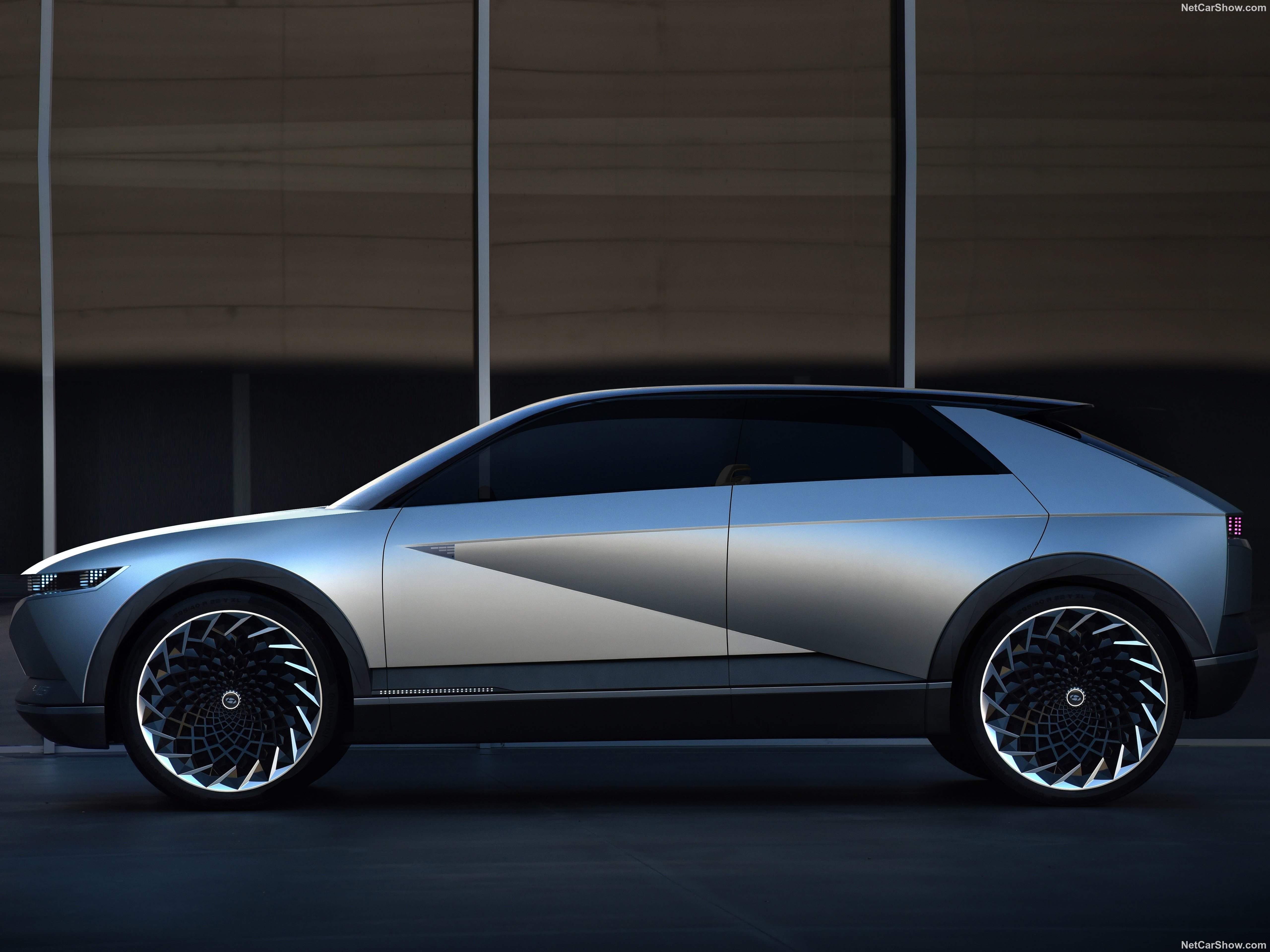2019 Hyundai 45 EV Concept Silver Side