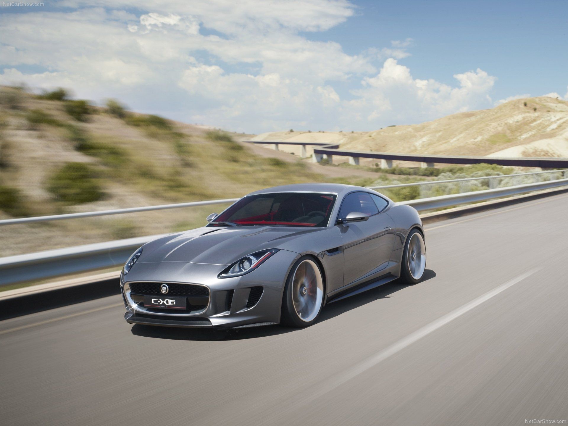 2011 Jaguar C-X16 Concept Silver Front Angle Driving
