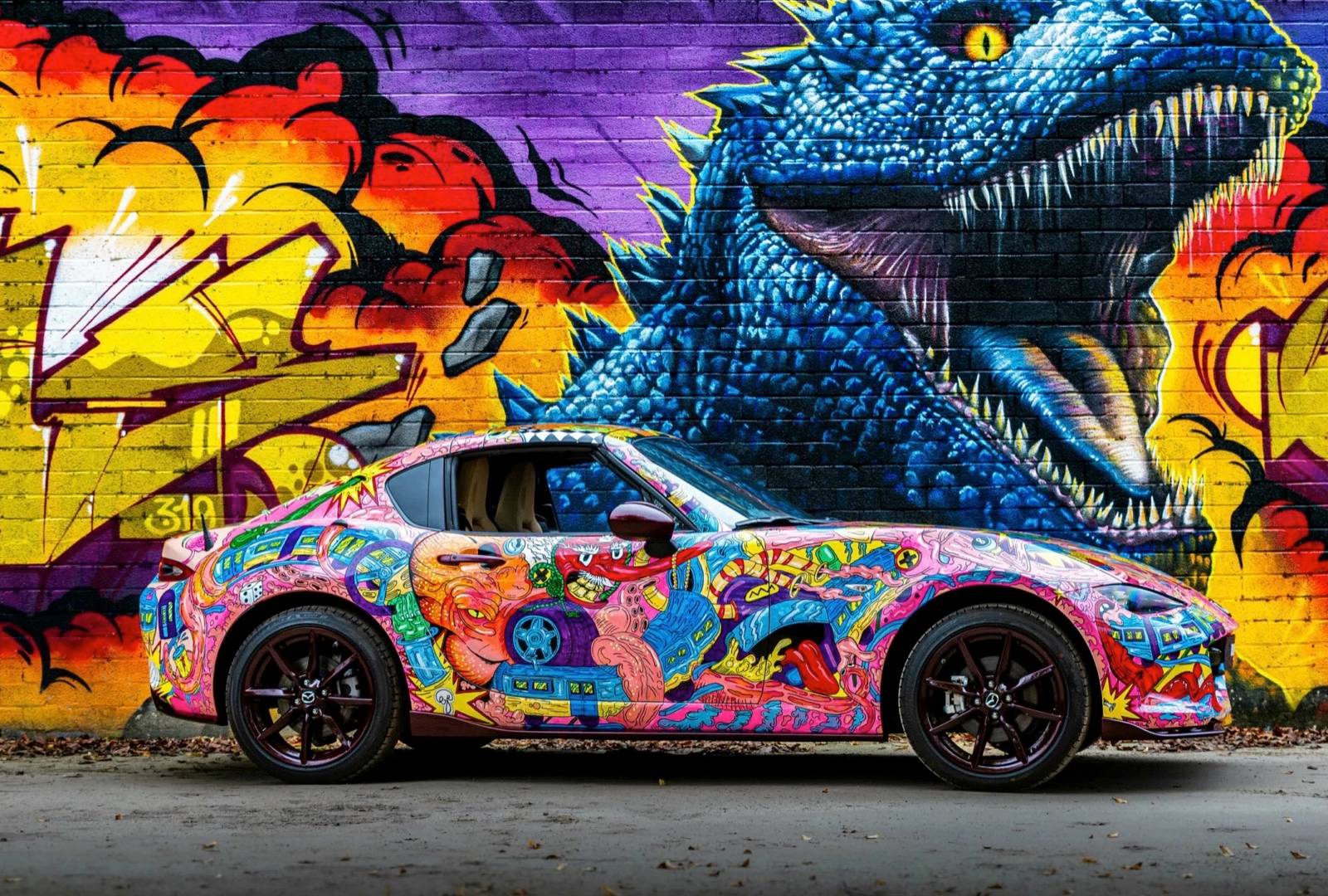 Mazda Dealer Creates Insanely Detailed Glow In The Dark MX-5 Art Car