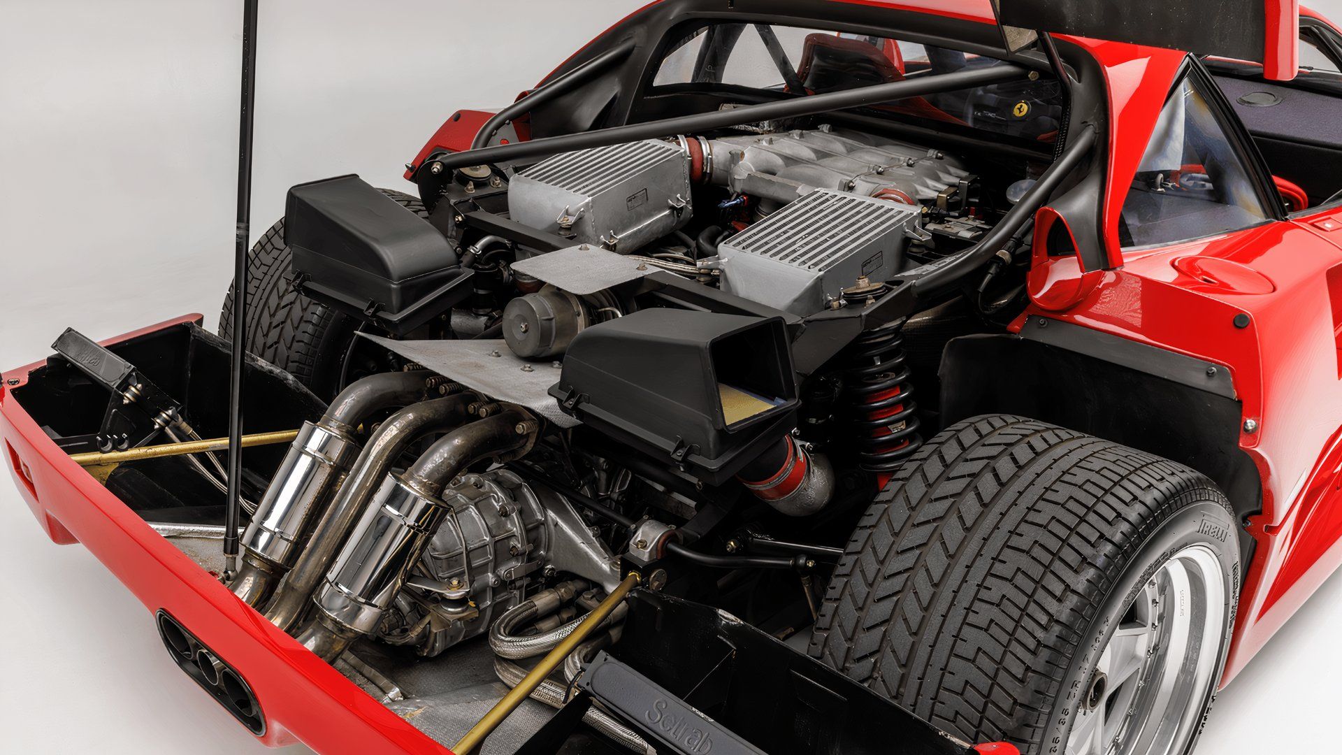 Another Ferrari F40 Crashes On A Perfectly Straight Road
