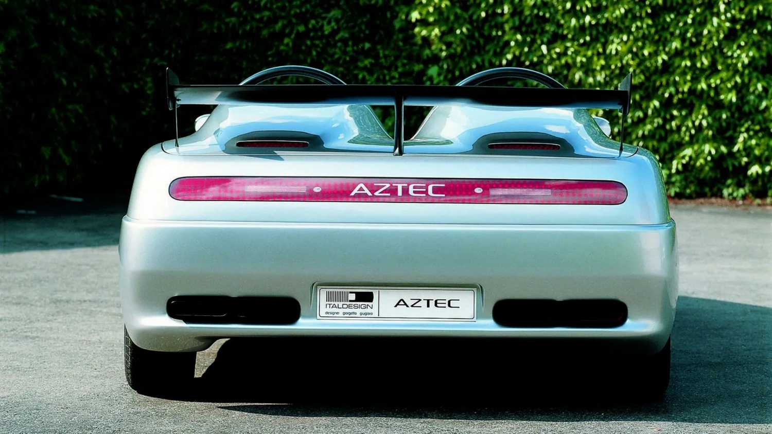 Red Aztec Rear View The Audi-Powered Supercar Concept With Two Steering Wheels