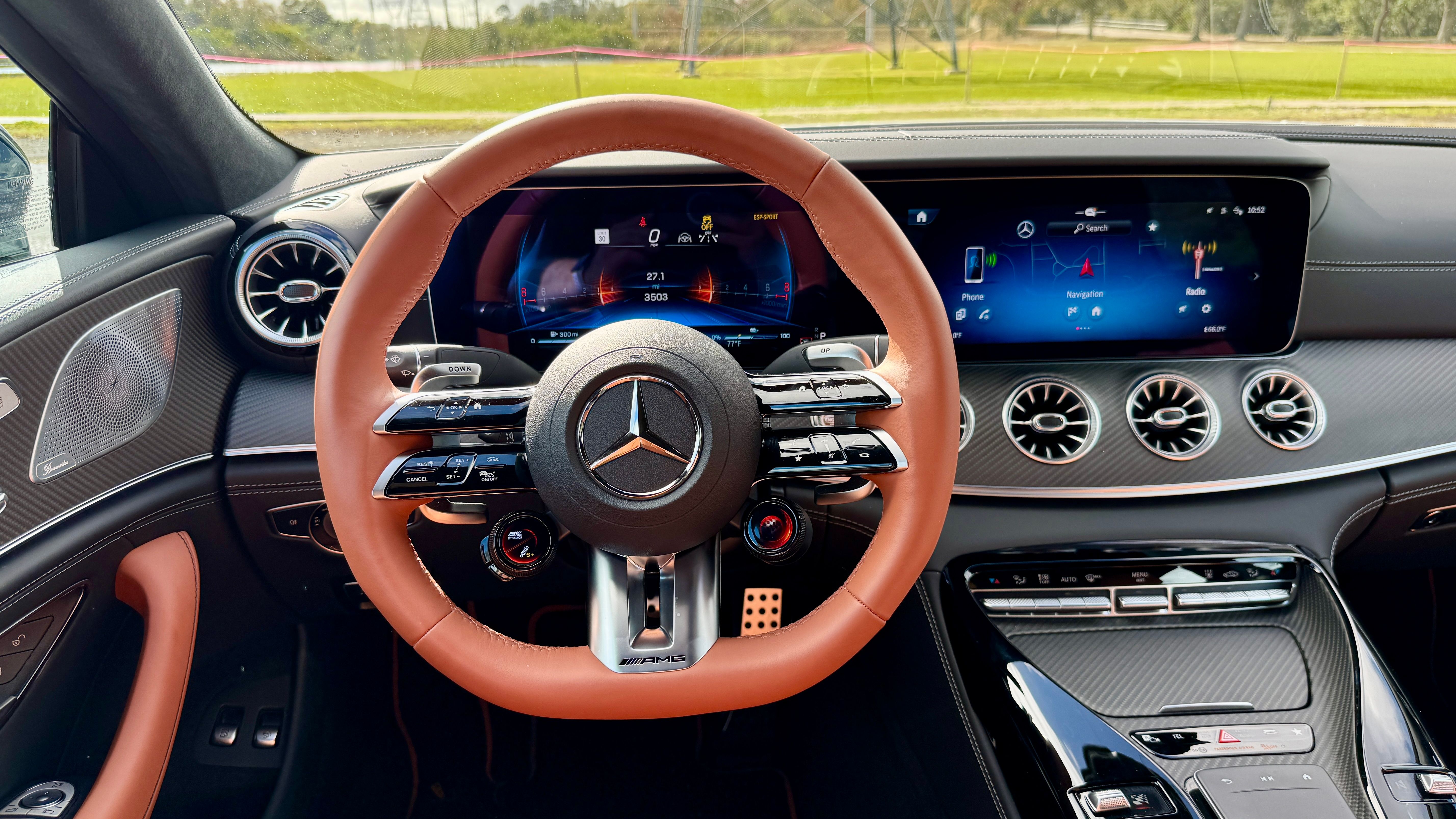 2024 Mercedes-AMG GT 63 S E Performance 4-Door Coupe steering wheel
