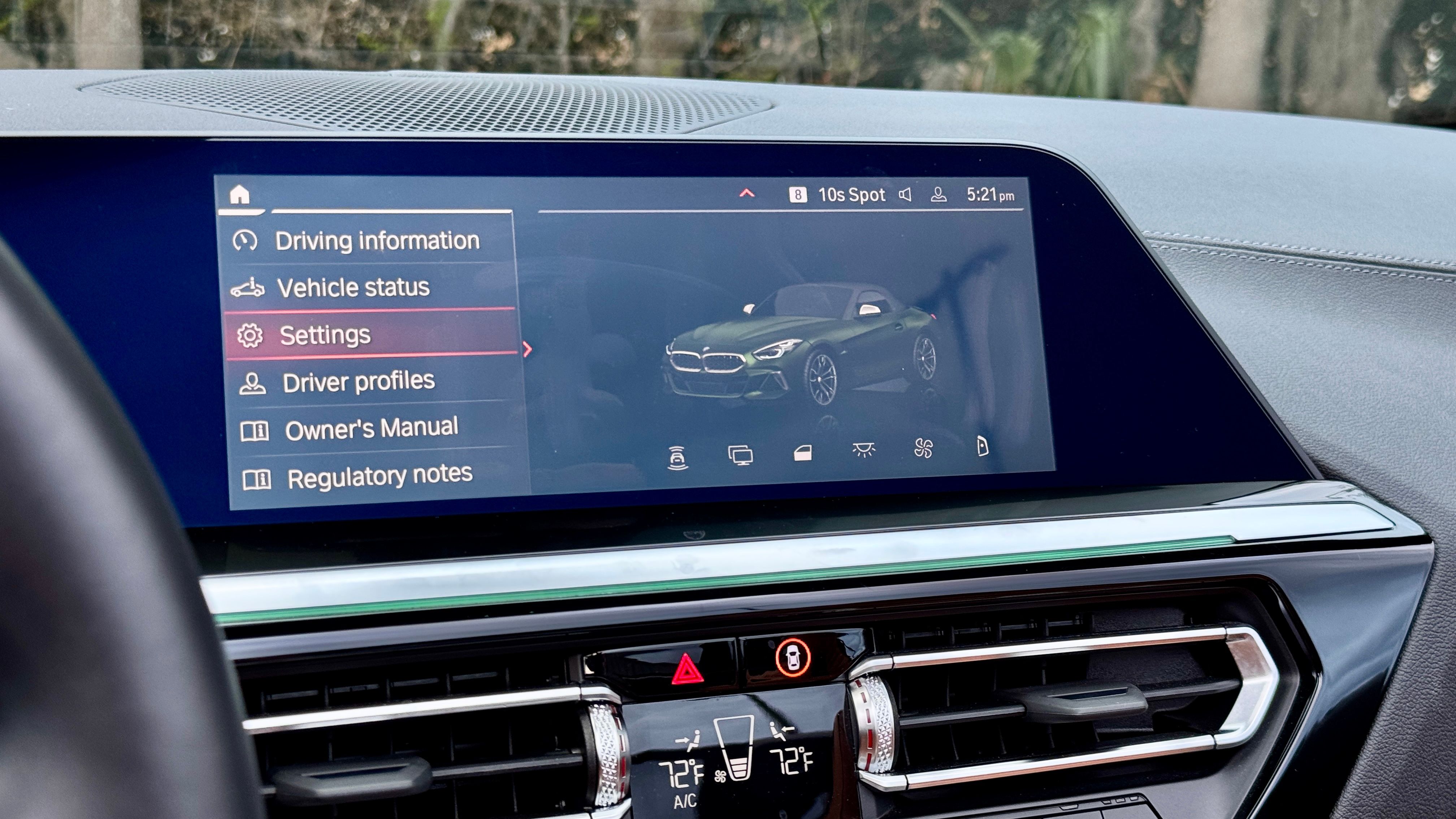 2025 BMW Z4 infotainment