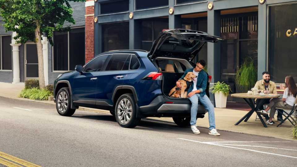A 2025 compact SUV image that represents convenient stroller loading and hatch accessibility