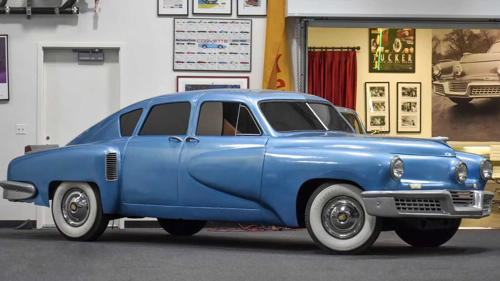 1948 Tucker 48 Blue Front Angled View