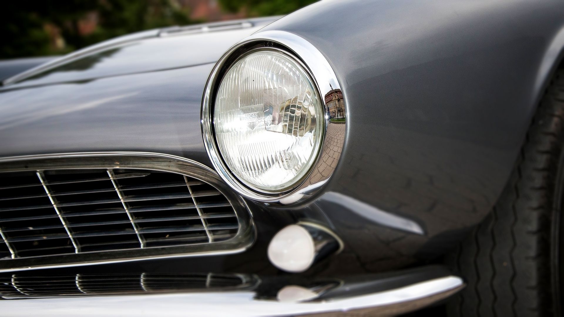 bmw 507 front close up gray