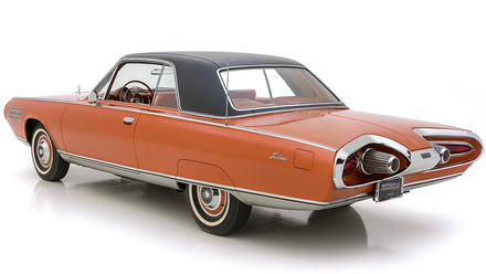 1963-1964 Chrysler Turbine Car rear, three-quarters