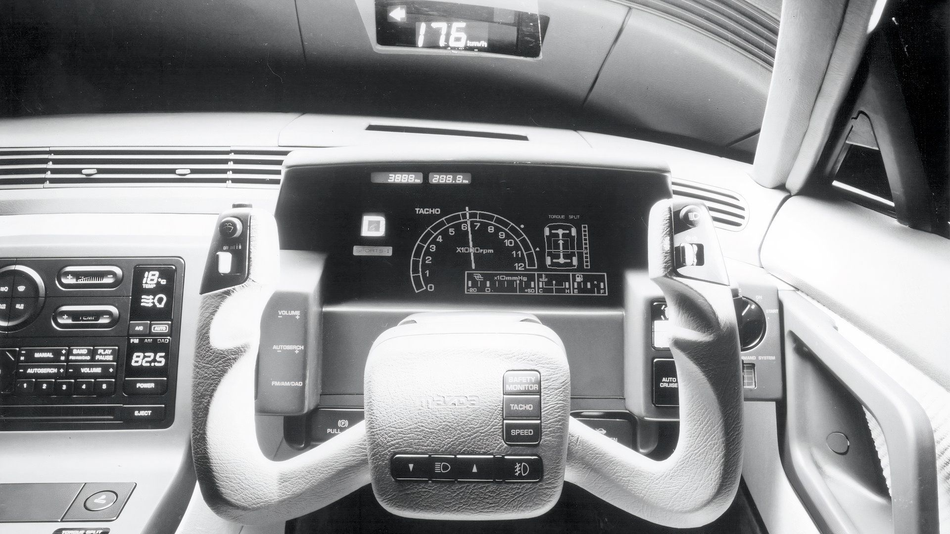The Mazda Concept From The 80s With A Steering Yoke And Tri-Rotor Engine