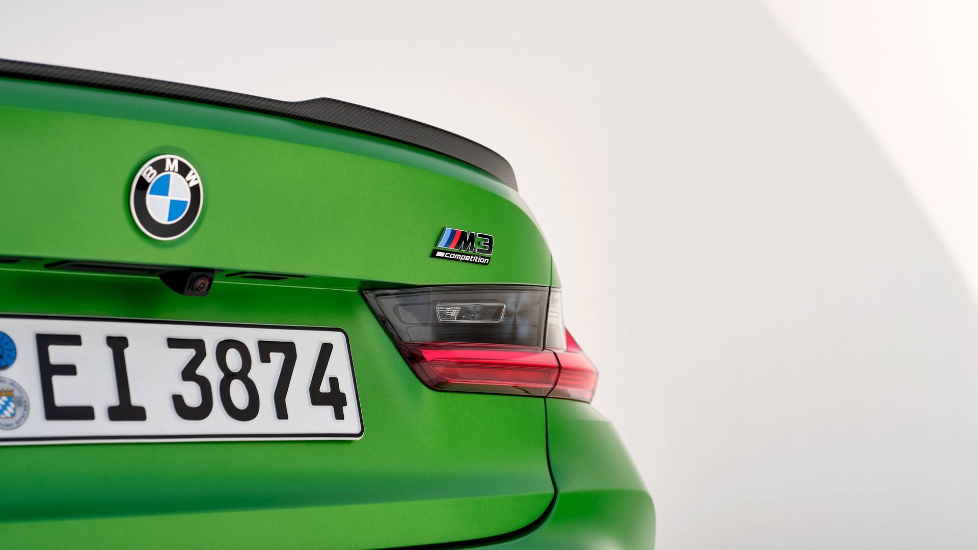 2025 BMW M3 Sedan Green Taillight and Badging