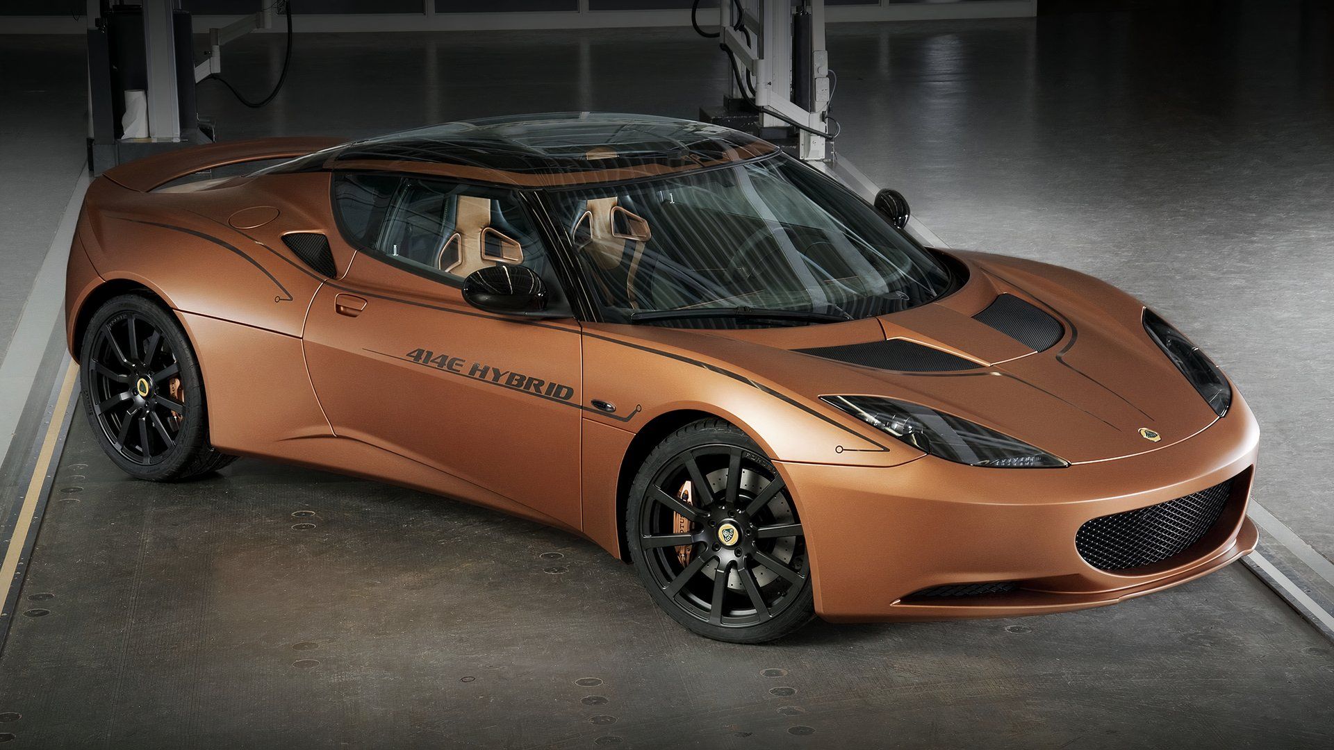 2010 lotus evora 414e hybrid concept front orange