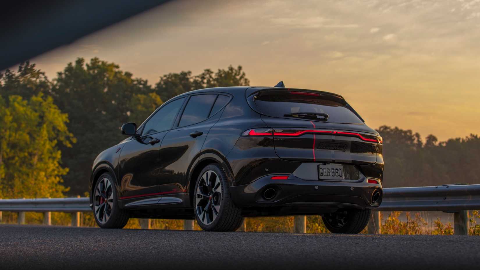 2023 Dodge Hornet GT GLH Concept Black Rear Angled View