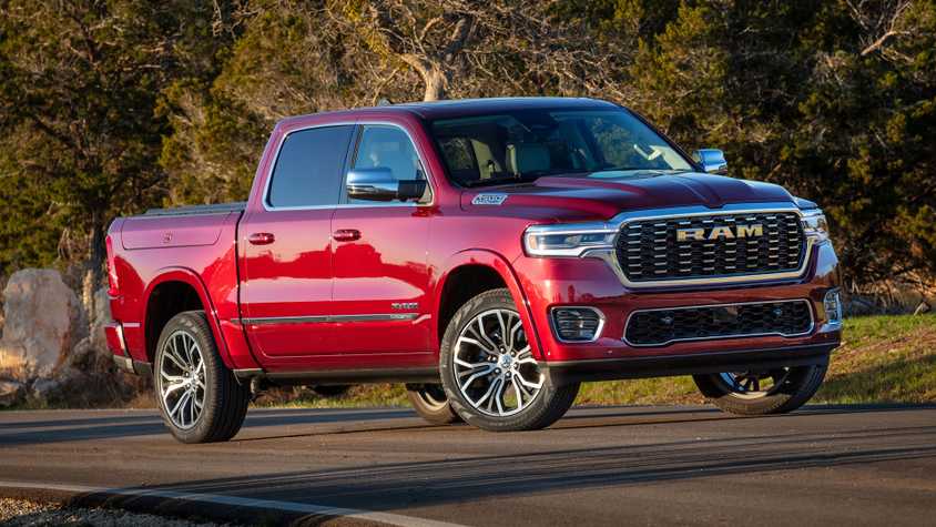 2025 Ram 1500 full-size truck parked, showcasing its front design