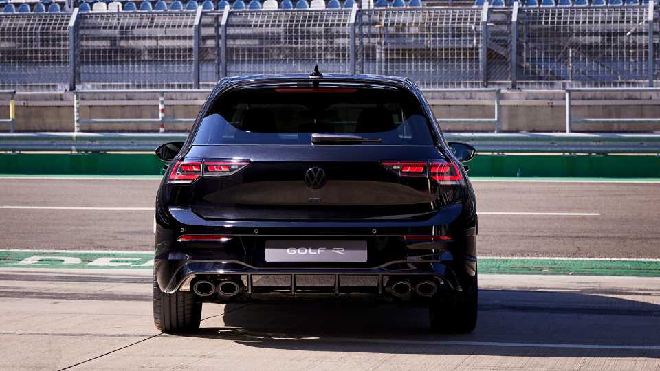 2025 Gold R Rear 2025 Volkswagen Golf R Pricing, Photos & Specs
