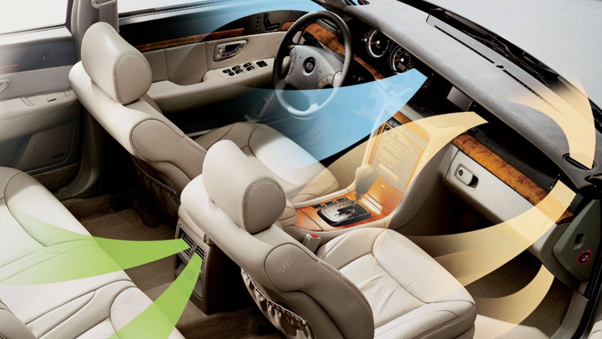 2004 - 2006 Kia Amanti - aerial view of the interior 