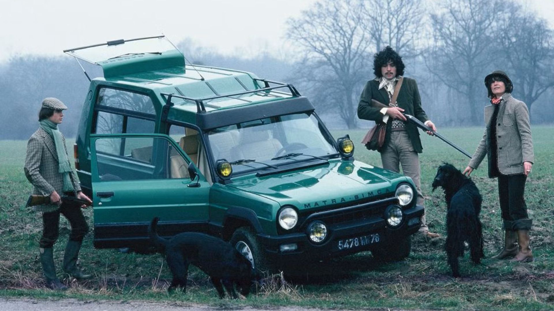 1977 Matra-Simca Rancho Green Front Angled View