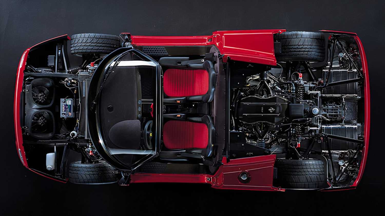 Ferrari Mid Engine Rear Compartment Ferrari Was Technically The First Automaker To Fit An F1 Engine In A ...