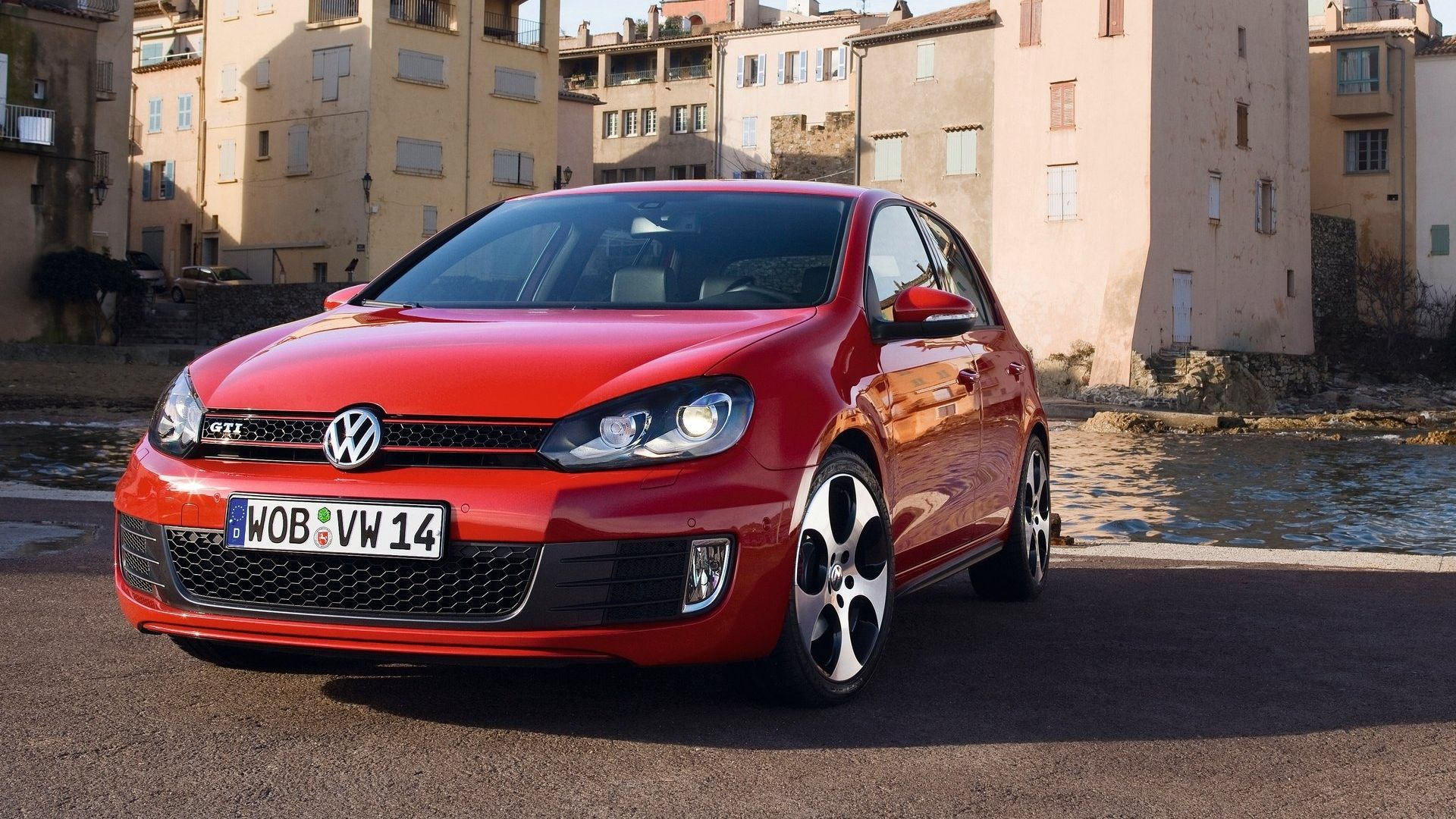 2010 volkswagen golf gti front red