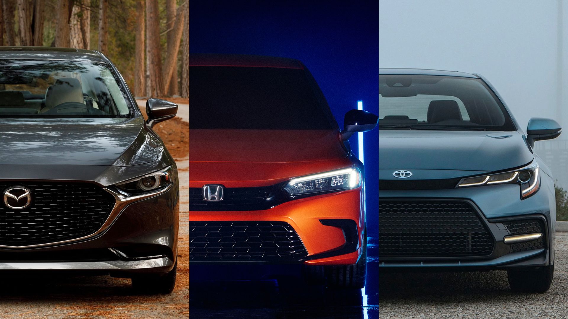 Mazda 3 vs Honda Civic vs Toyota Corolla