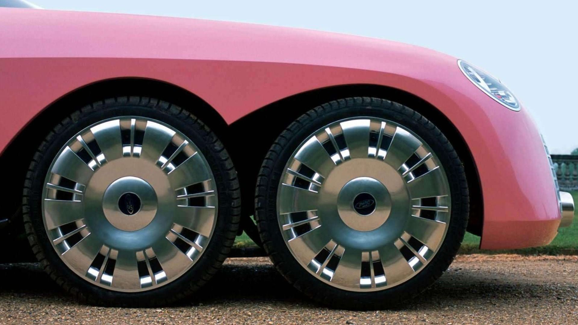 Why Ford Built A Bright Pink, Six-Wheel Thunderbird