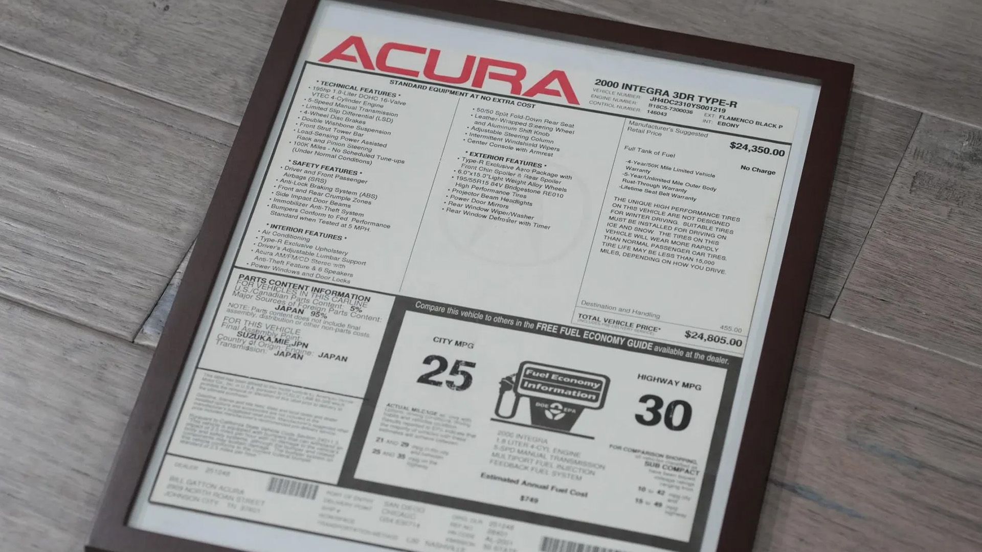 Relive The Glory Days: Low-Mile Acura Type R Commanding Serious Money ...