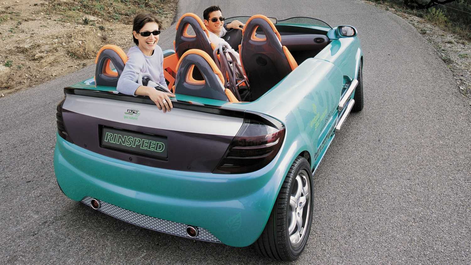 2002 rinspeed presto concept rear blue