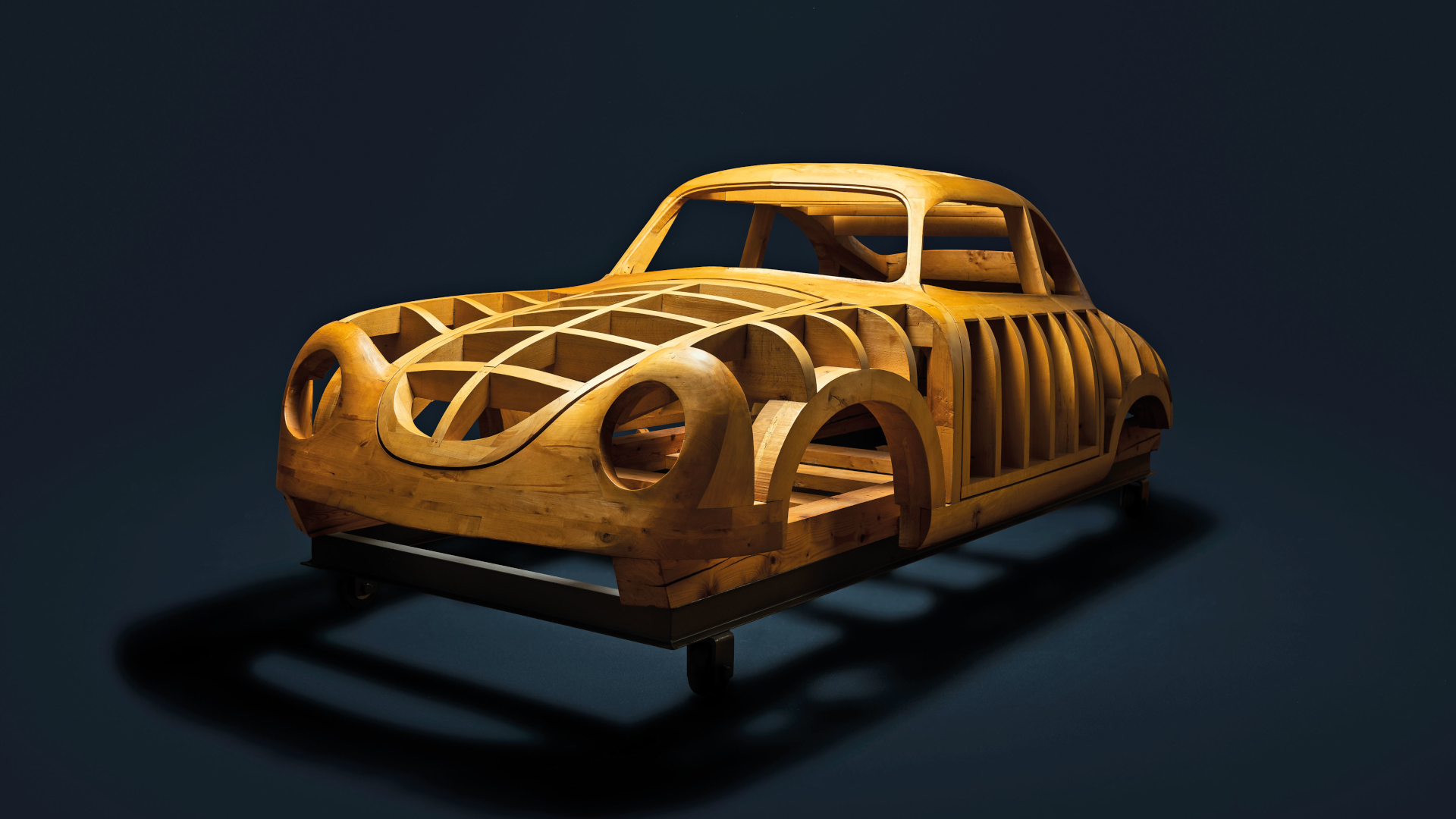 porsche wooden frame