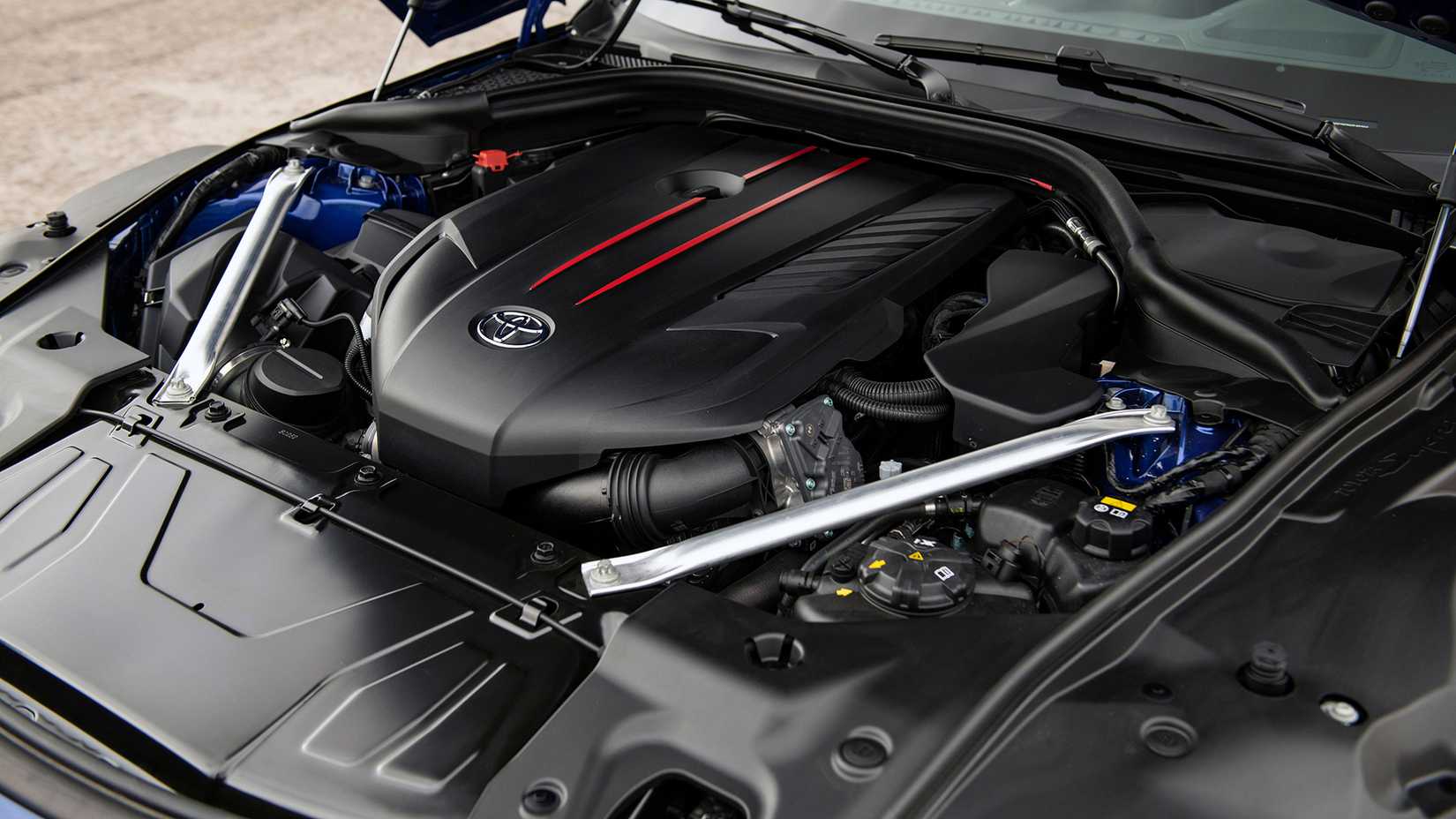 2025 Toyota GR Supra Engine Angled