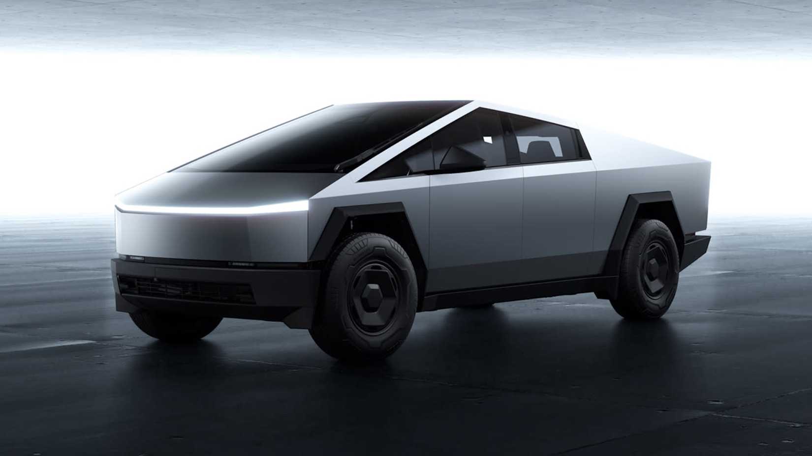 2025 Tesla Cybertruck Long Range AWD front 3/4