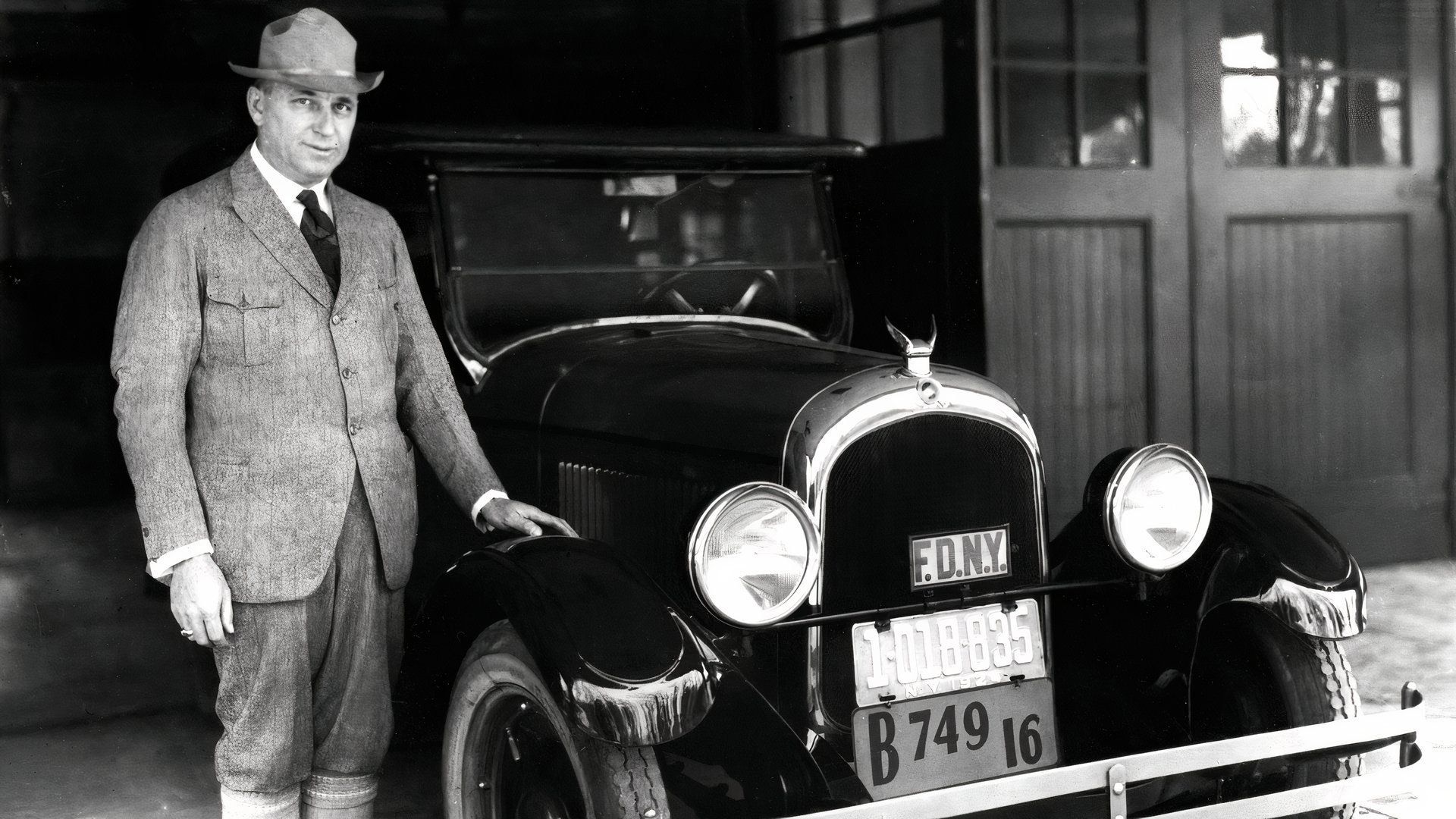 Walter P. Chrysler with original Chrysler Six