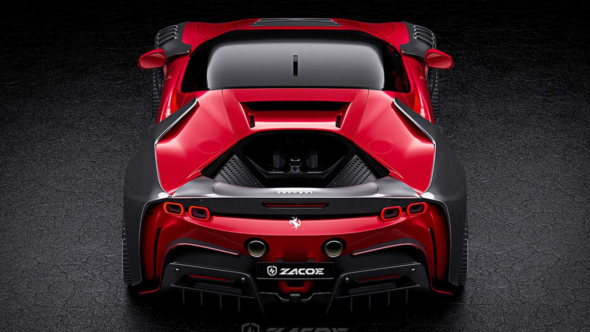 Sf90 Modifications Carbon Fiber Upgrades For The SF90 In Regular Or Flamin' Hot