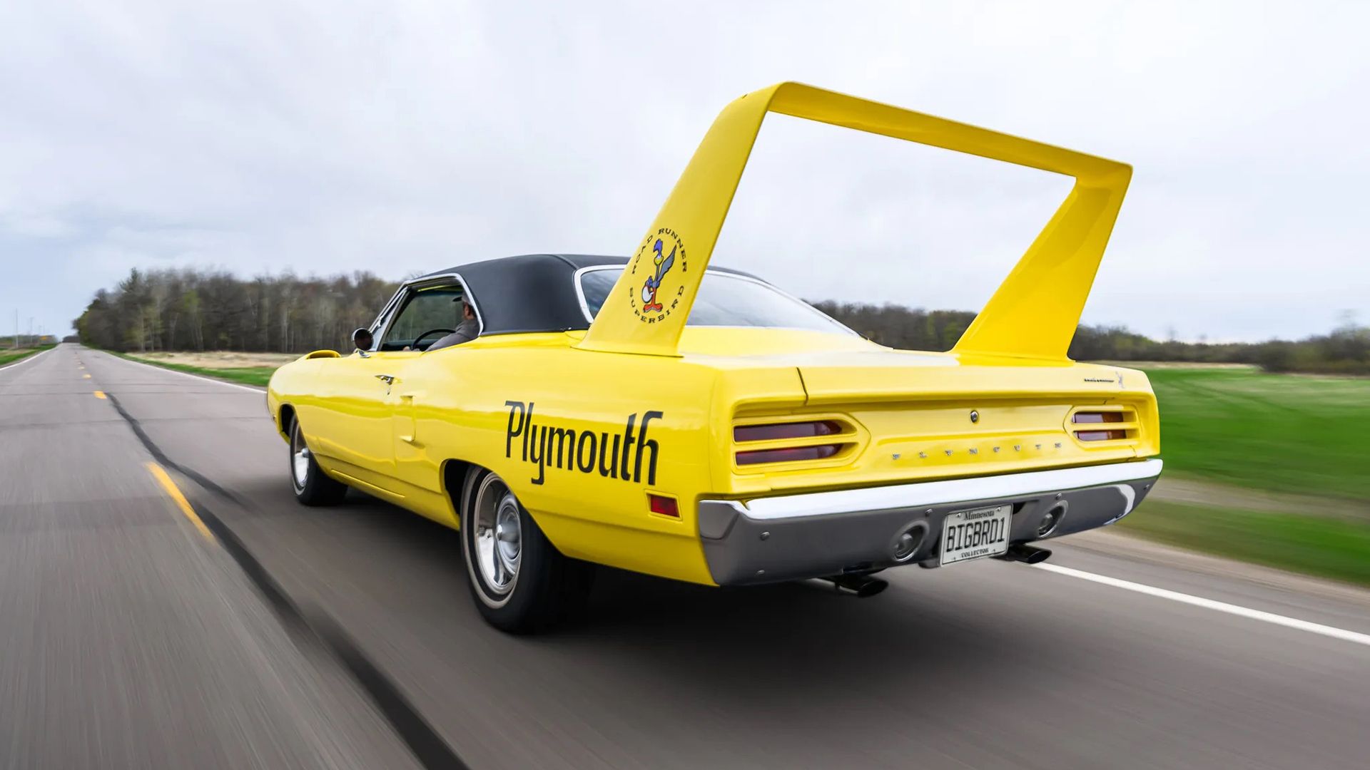 1970 Plymouth Superbird rear, three-quarter