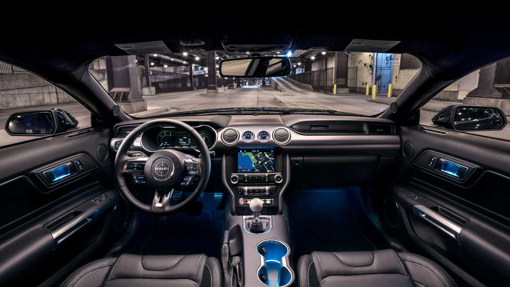 2020 Ford Mustang Bullitt Black Interior Front Cabin