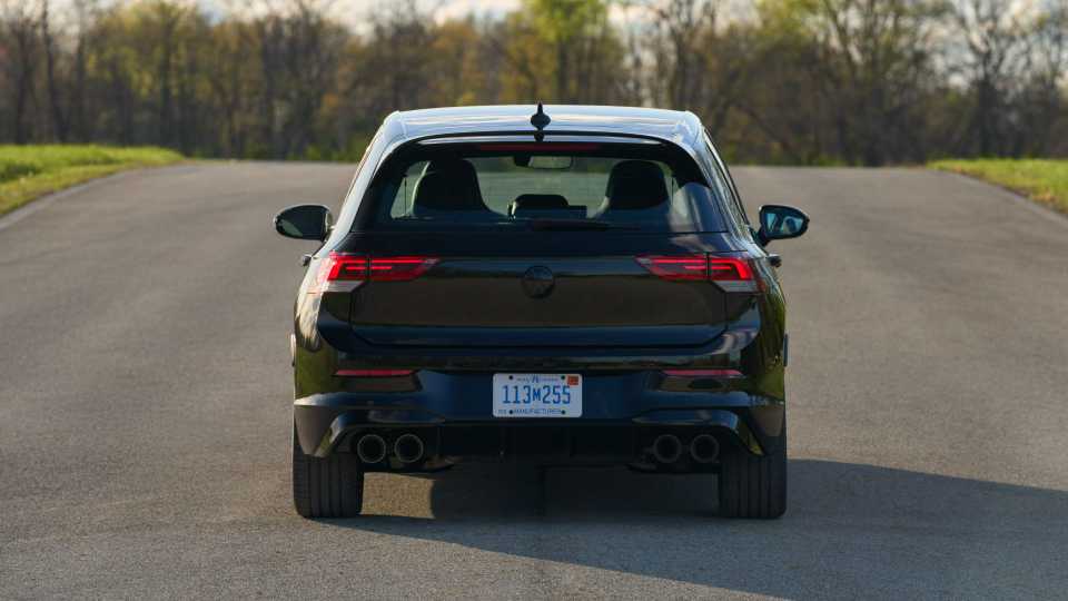2025 Gold R Rear 2025 Volkswagen Golf R Pricing, Photos & Specs