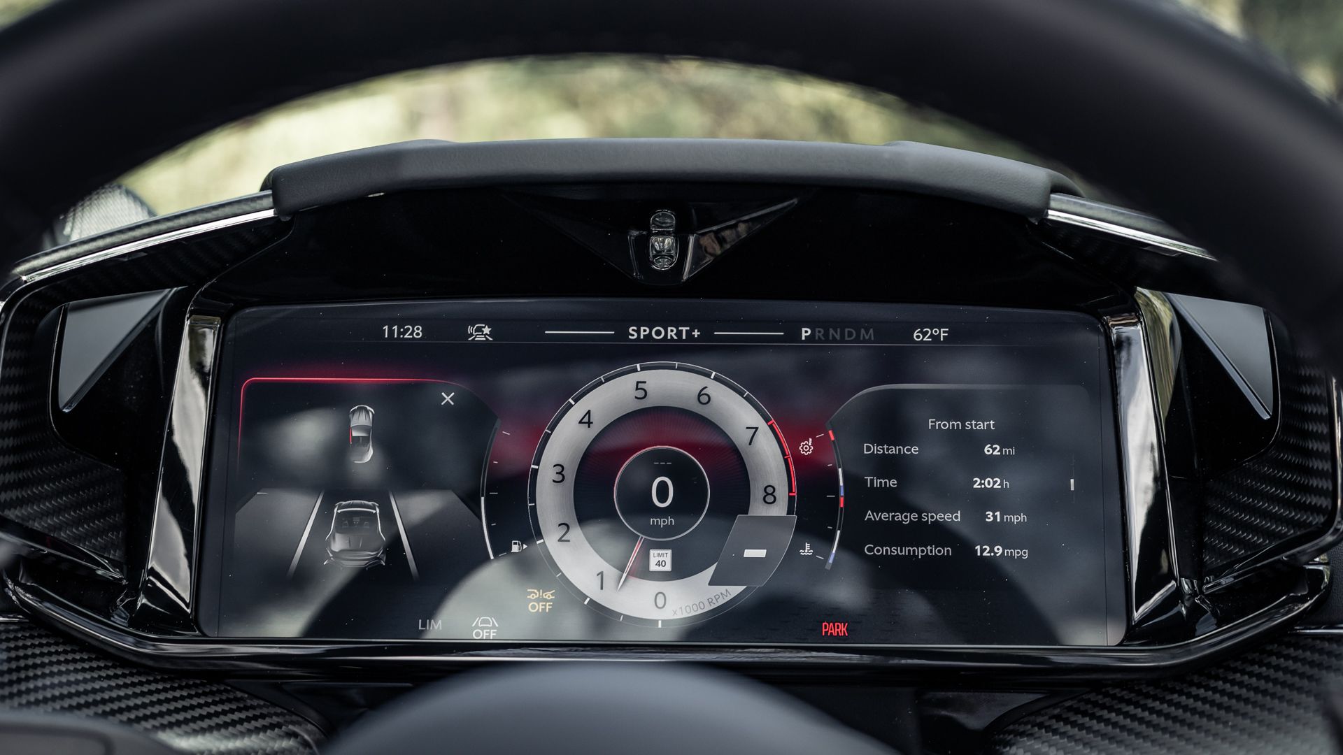 Vantage S Roadster cockpit and steering wheel