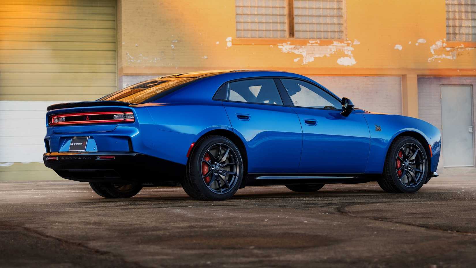 2026 Dodge Charger Daytona Sedan Four-Door rear 3/4