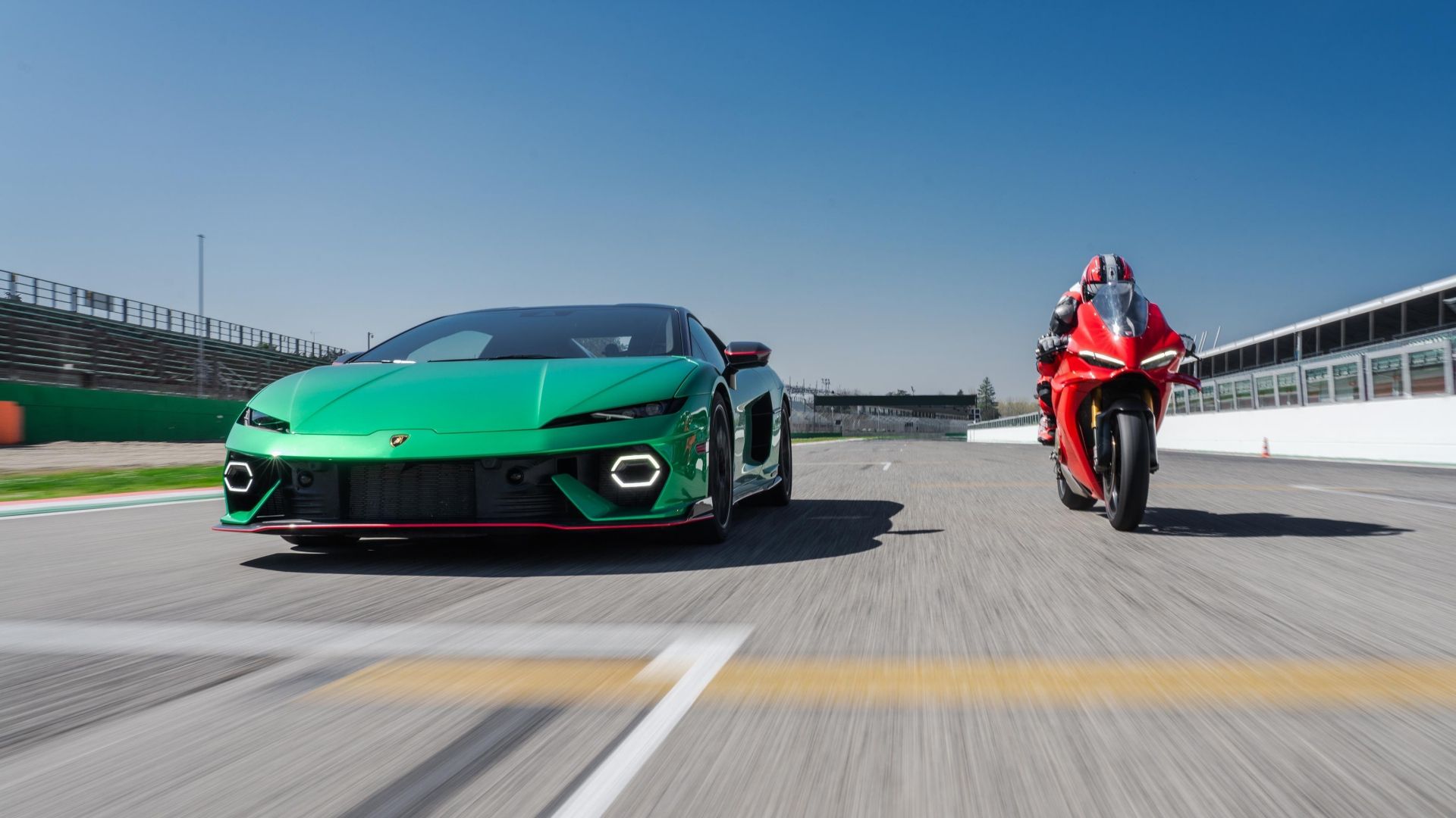 Lamborghini Takes On Its Two-Wheeled Cousin In An All-Italian Showdown