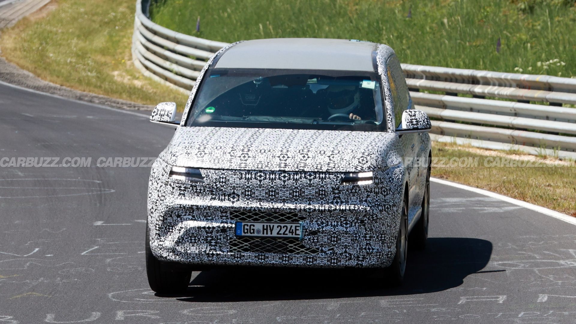 2027 Genesis GV90 exterior nurburgring spied 2