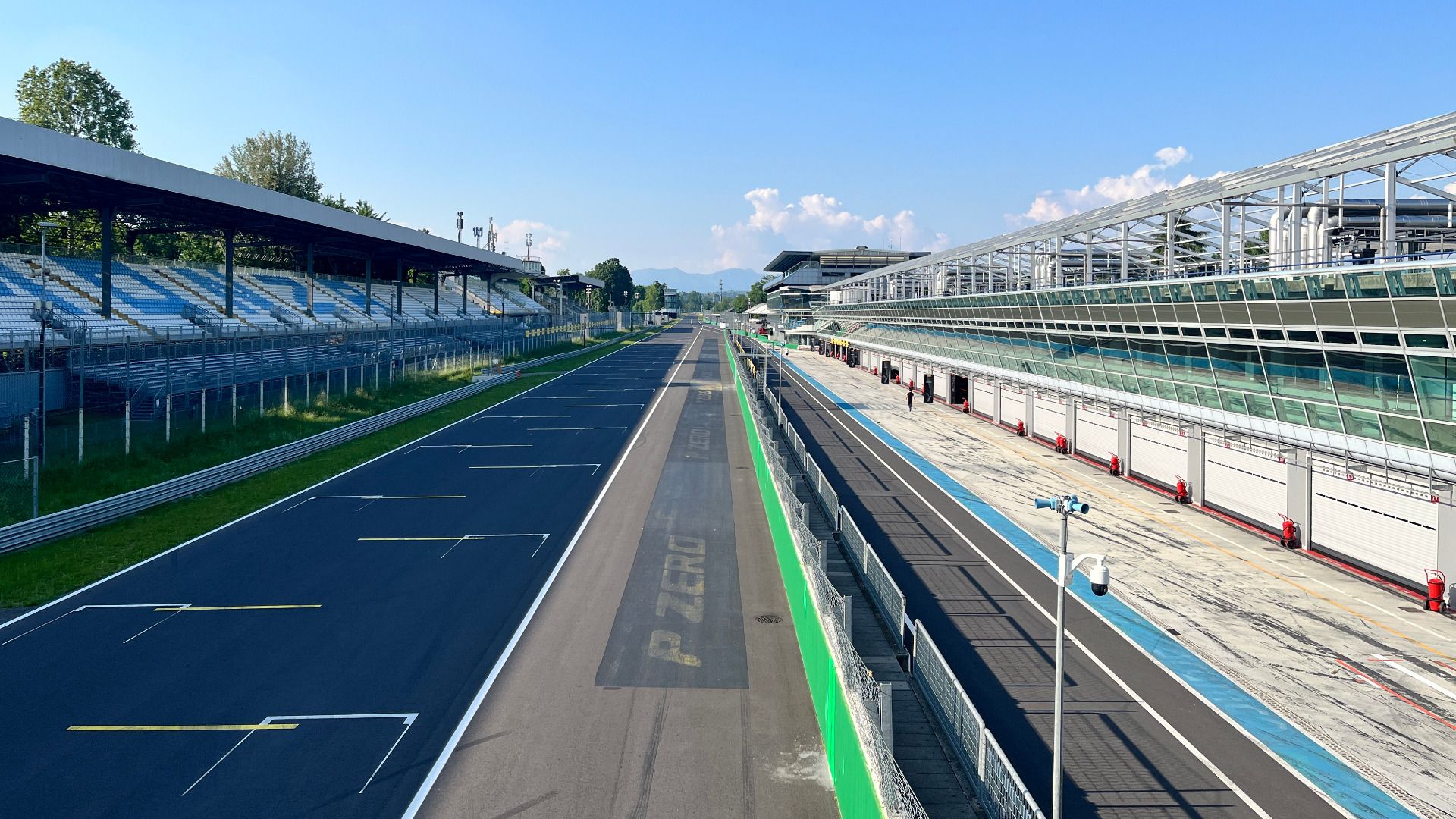 Front Straight And Pits At Monza