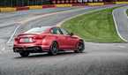 2014 Q50 Eau Rouge Concept rear 3/4 on Eau Rouge