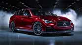 2014 Q50 Eau Rouge Concept front 3/4 low