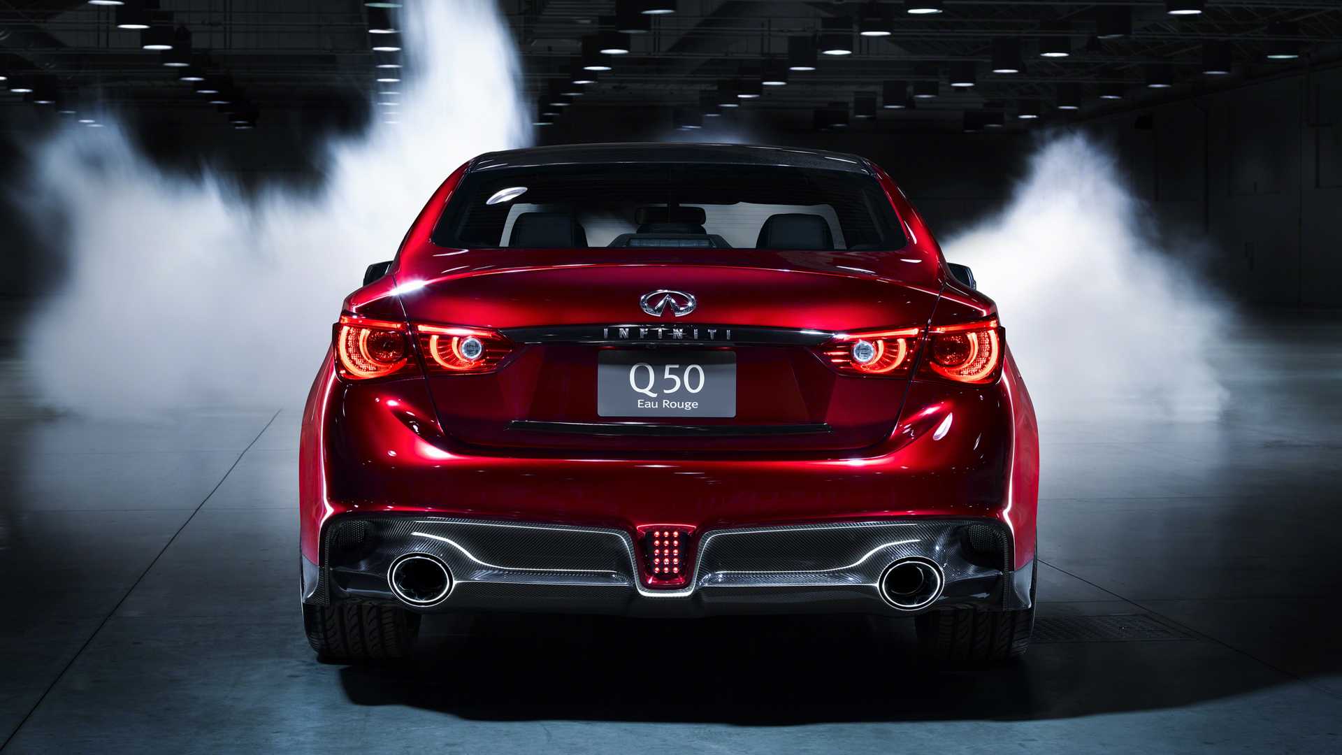 2014 Q50 Eau Rouge Concept rear close up static